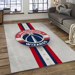nba washington wizards basketball team logo sport carpet rectangle area rug for living room dark room wsw30