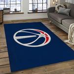 nba washington wizards basketball team logo sport carpet rectangle area rug for living room dark room wsw8
