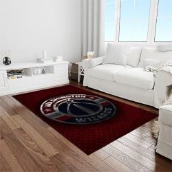 nba washington wizards basketball team logo sport carpet rectangle area rug for living room light room wsw2