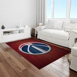 nba washington wizards basketball team logo sport carpet rectangle area rug for living room light room wsw3