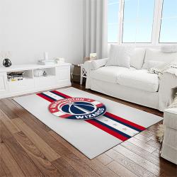 nba washington wizards basketball team logo sport carpet rectangle area rug for living room light room wsw30