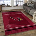 nfl arizona cardinals football team logo sport carpet rectangle area rug for living room dark room ac10