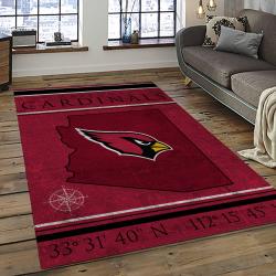NFL Arizona Cardinals Football Team Logo Sport Carpet Rectangle Area Rug For Living Room AC10