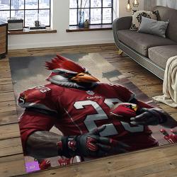 NFL Arizona Cardinals Football Team Logo Sport Carpet Rectangle Area Rug For Living Room AC20