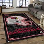 nfl arizona cardinals football team logo sport carpet rectangle area rug for living room dark room ac26