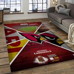 NFL Arizona Cardinals Football Team Logo Sport Carpet Rectangle Area Rug For Living Room AC28