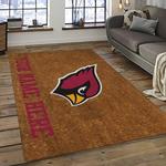 nfl arizona cardinals football team logo sport carpet rectangle area rug for living room dark room ac59