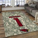 nfl arizona cardinals football team logo sport carpet rectangle area rug for living room dark room ac64
