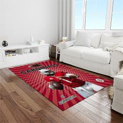 nfl arizona cardinals football team logo sport carpet rectangle area rug for living room light room ac05