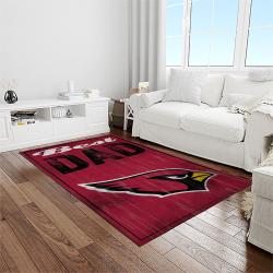 nfl arizona cardinals football team logo sport carpet rectangle area rug for living room light room ac12