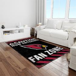 nfl arizona cardinals football team logo sport carpet rectangle area rug for living room light room ac14