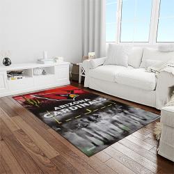 nfl arizona cardinals football team logo sport carpet rectangle area rug for living room light room ac16