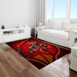 nfl arizona cardinals football team logo sport carpet rectangle area rug for living room light room ac19