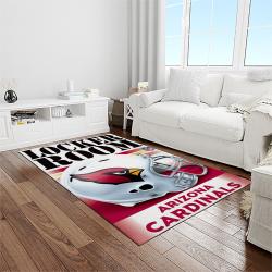 nfl arizona cardinals football team logo sport carpet rectangle area rug for living room light room ac24