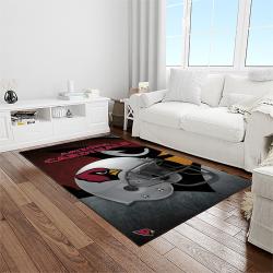 nfl arizona cardinals football team logo sport carpet rectangle area rug for living room light room ac25