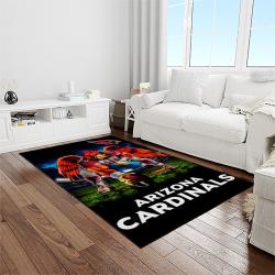 nfl arizona cardinals football team logo sport carpet rectangle area rug for living room light room ac36