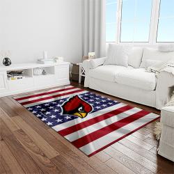 nfl arizona cardinals football team logo sport carpet rectangle area rug for living room light room ac66