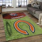 nfl chicago bears football team logo sport carpet rectangle area rug for living room dark room ccb01