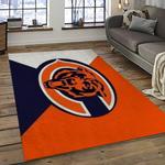 nfl chicago bears football team logo sport carpet rectangle area rug for living room dark room ccb04