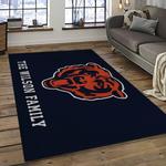 nfl chicago bears football team logo sport carpet rectangle area rug for living room dark room ccb05