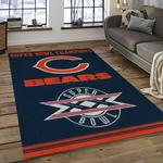 nfl chicago bears football team logo sport carpet rectangle area rug for living room dark room ccb06