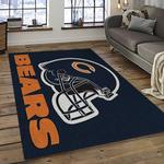nfl chicago bears football team logo sport carpet rectangle area rug for living room dark room ccb09