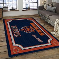 NFL Chicago Bears Football Team Logo Sport Carpet Rectangle Area Rug For Living Room CCB13