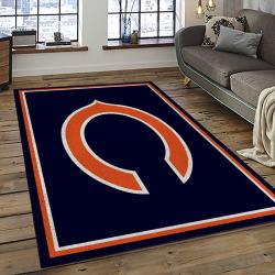 NFL Chicago Bears Football Team Logo Sport Carpet Rectangle Area Rug For Living Room CCB14
