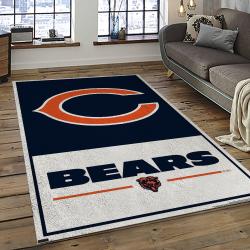 NFL Chicago Bears Football Team Logo Sport Carpet Rectangle Area Rug For Living Room CCB19