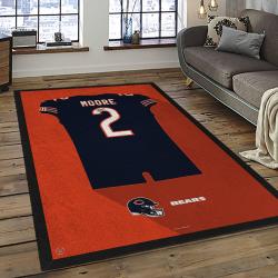 NFL Chicago Bears Football Team Logo Sport Carpet Rectangle Area Rug For Living Room CCB23