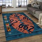 nfl chicago bears football team logo sport carpet rectangle area rug for living room dark room ccb32