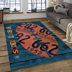 NFL Chicago Bears Football Team Logo Sport Carpet Rectangle Area Rug For Living Room CCB32