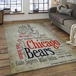 nfl chicago bears football team logo sport carpet rectangle area rug for living room dark room ccb34