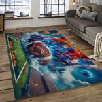 nfl chicago bears football team logo sport carpet rectangle area rug for living room dark room ccb36