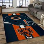 nfl chicago bears football team logo sport carpet rectangle area rug for living room dark room ccb39