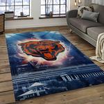 nfl chicago bears football team logo sport carpet rectangle area rug for living room dark room ccb51