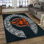 nfl chicago bears football team logo sport carpet rectangle area rug for living room dark room ccb56