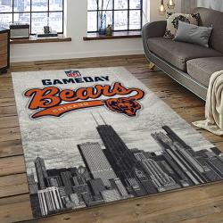 NFL Chicago Bears Football Team Logo Sport Carpet Rectangle Area Rug For Living Room CCB63