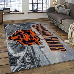 NFL Chicago Bears Football Team Logo Sport Carpet Rectangle Area Rug For Living Room CCB64