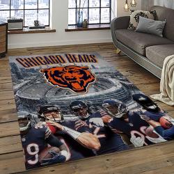 NFL Chicago Bears Football Team Logo Sport Carpet Rectangle Area Rug For Living Room CCB65
