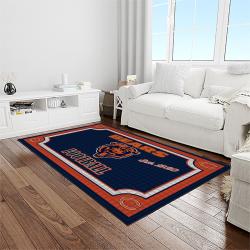 nfl chicago bears football team logo sport carpet rectangle area rug for living room light room ccb13