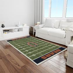 nfl chicago bears football team logo sport carpet rectangle area rug for living room light room ccb17