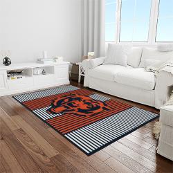 nfl chicago bears football team logo sport carpet rectangle area rug for living room light room ccb18