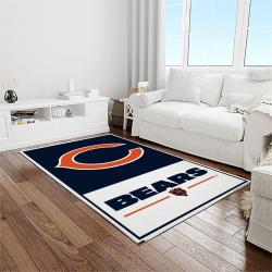 nfl chicago bears football team logo sport carpet rectangle area rug for living room light room ccb19