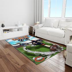 nfl chicago bears football team logo sport carpet rectangle area rug for living room light room ccb22