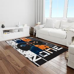 nfl chicago bears football team logo sport carpet rectangle area rug for living room light room ccb26