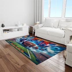nfl chicago bears football team logo sport carpet rectangle area rug for living room light room ccb36