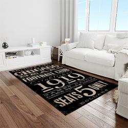 nfl chicago bears football team logo sport carpet rectangle area rug for living room light room ccb37