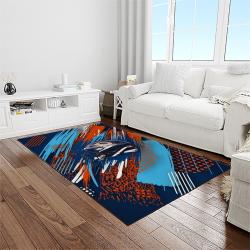 nfl chicago bears football team logo sport carpet rectangle area rug for living room light room ccb44