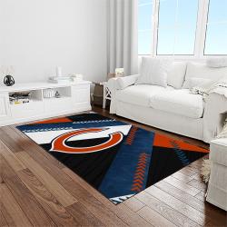 nfl chicago bears football team logo sport carpet rectangle area rug for living room light room ccb45